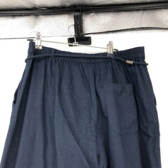 Orsay Navy blue drawstring waist trousers 3 pocket waist 30-32 - Picture 7 of 14